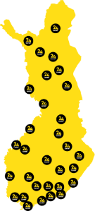 24center Suomen kartta